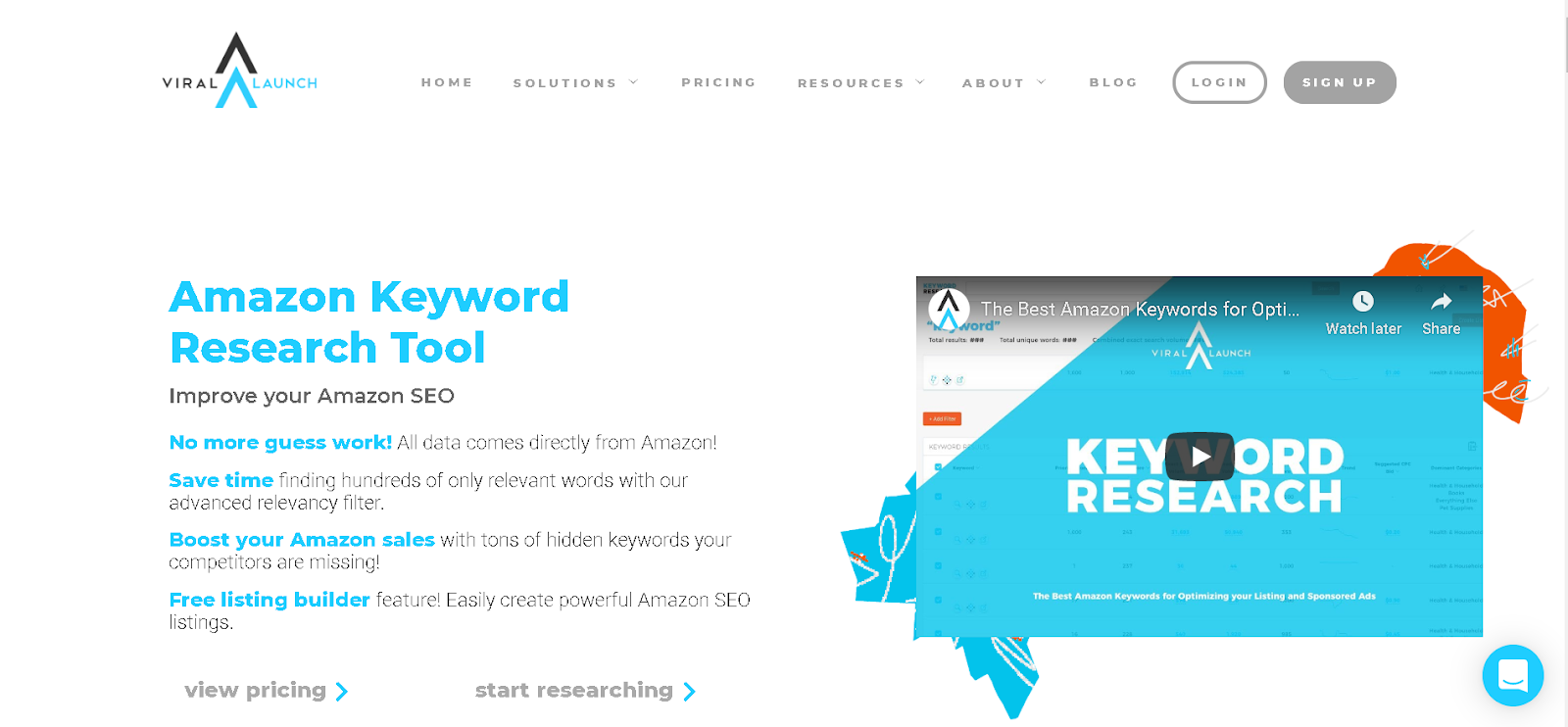 Amazon Keyword Tool 1 Keyword Research with Merchant Words by Viral Launch