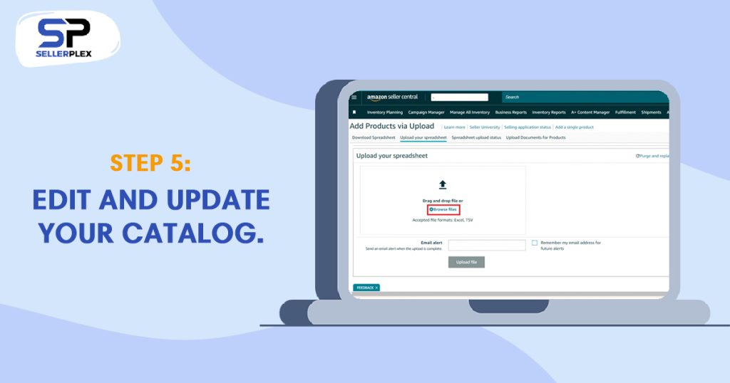 Edit and update your catalog. - How to Back Up Your Amazon Catalog in 6 Simple Steps