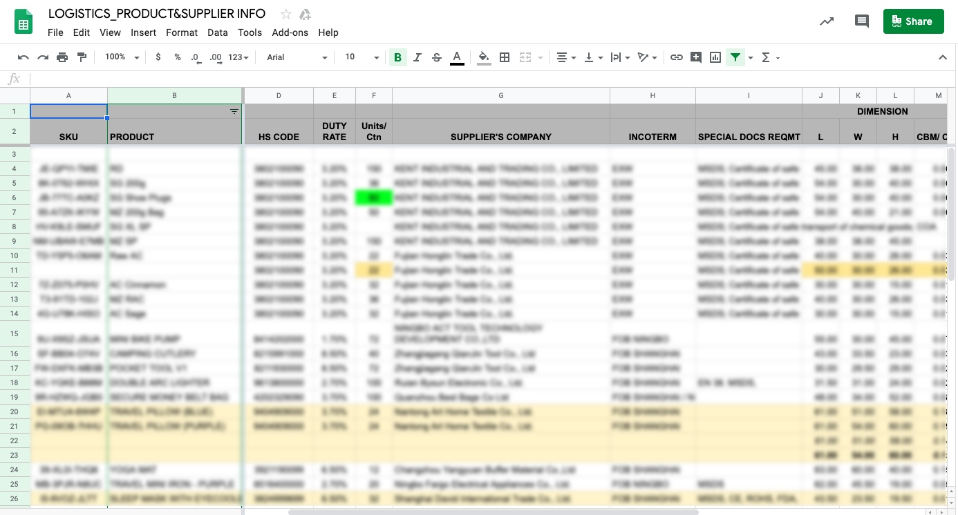 amazon fba master list