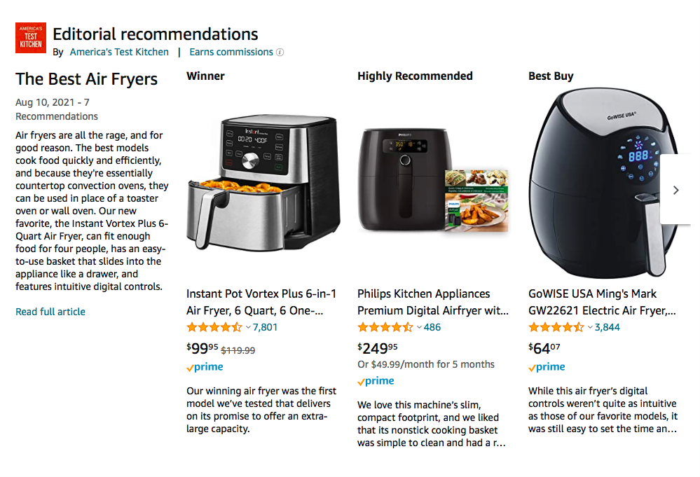 Improve your Amazon Front-Page Visibility with Editorial R