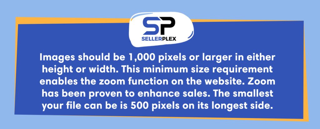 Amazon listing images and videos dimensions